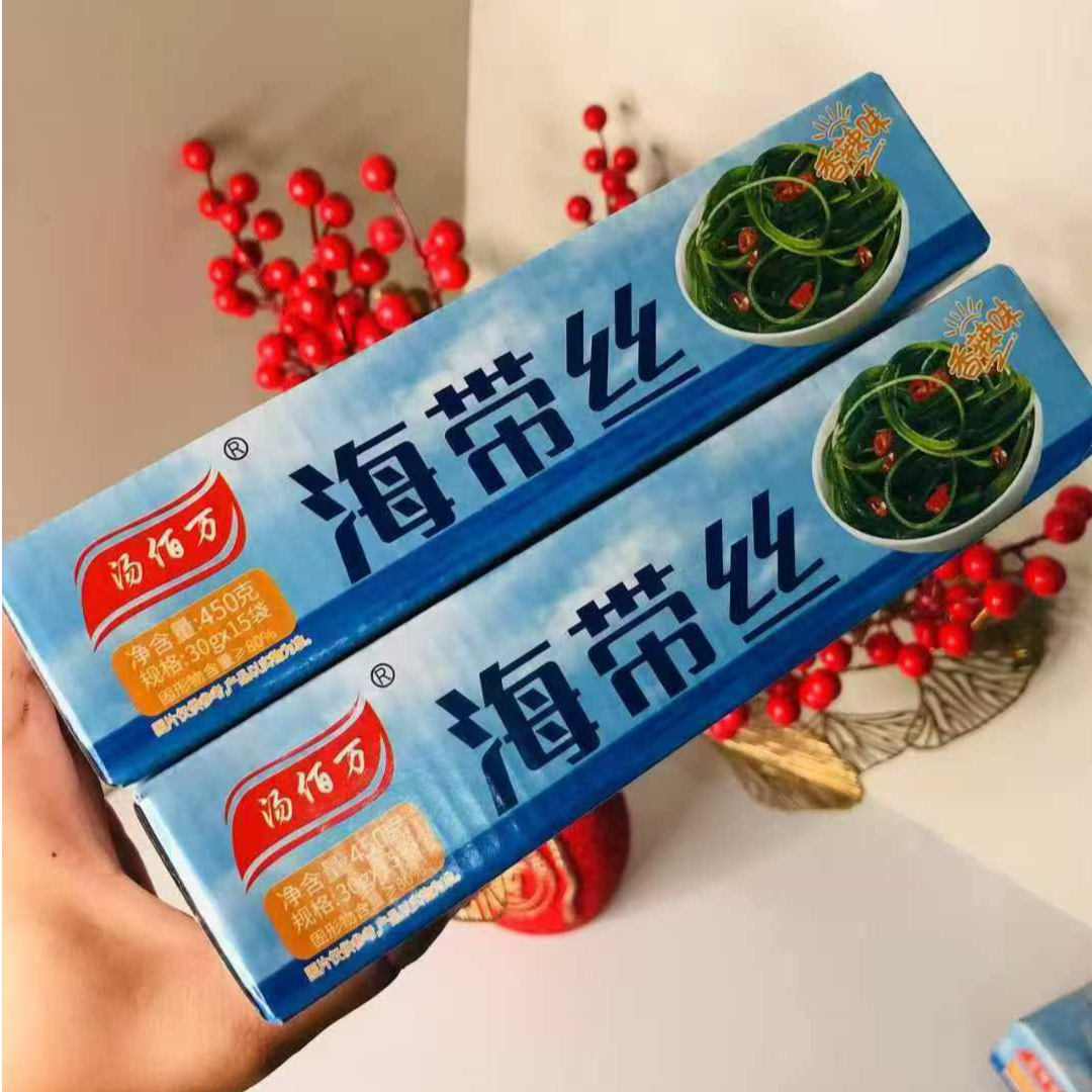 【汤百万】海带丝 三盒45包