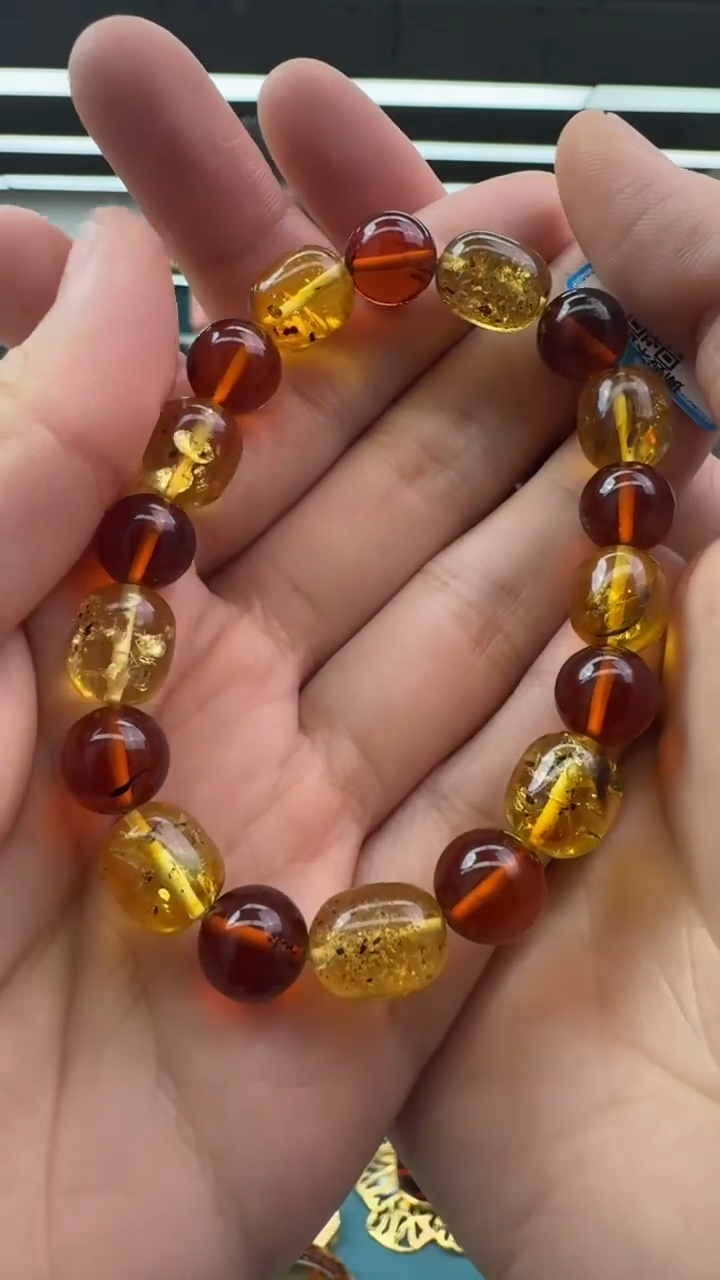 【闪购商品】琥珀手串未镶嵌79秒拍号