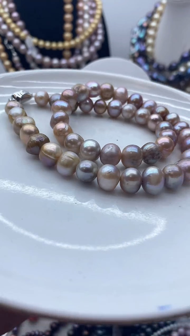 【闪购商品】淡水珍珠颈饰钛钢111