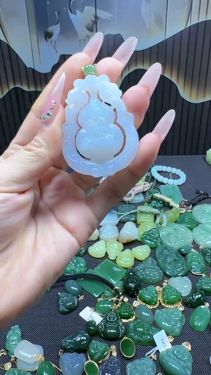 和田玉未镶嵌挂件1