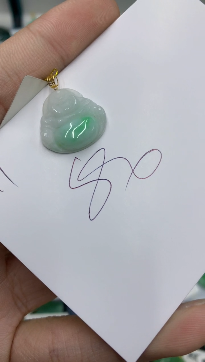 【闪购商品】翡翠颈饰18K金镶嵌翡翠