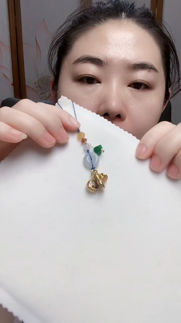 颈饰未镶嵌翡翠平安扣手机挂