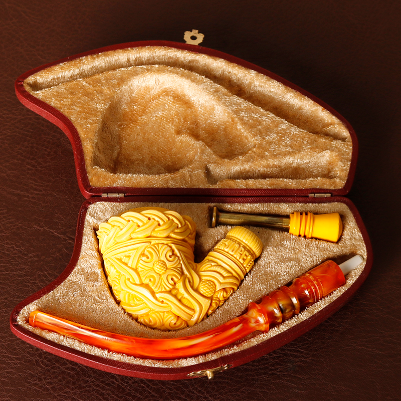 土耳其 花老二 大师级别 阅读斗 可连续抽吸 海泡石烟斗