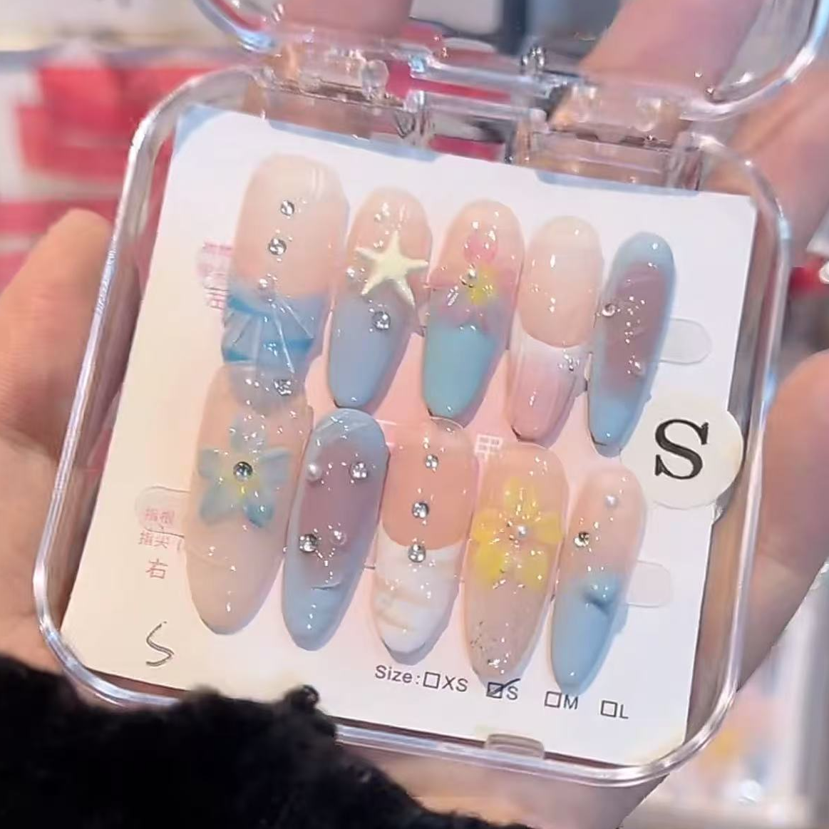 【沙滩】纯手工穿戴甲