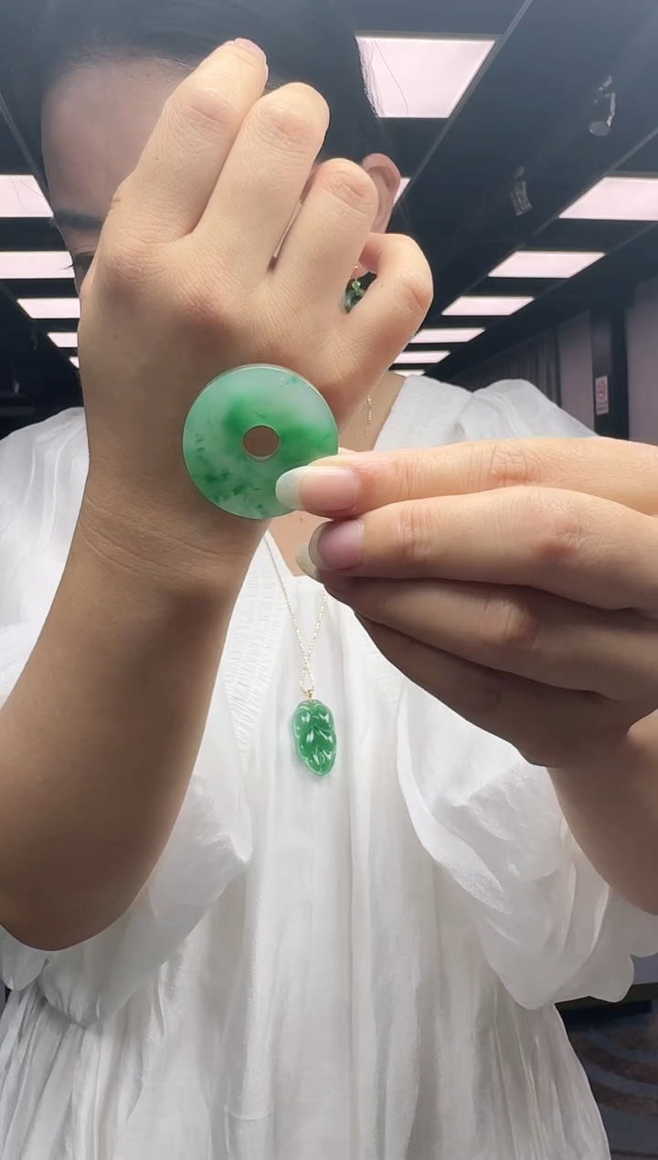 吊坠(不含链)未镶嵌石英质玉方平安扣