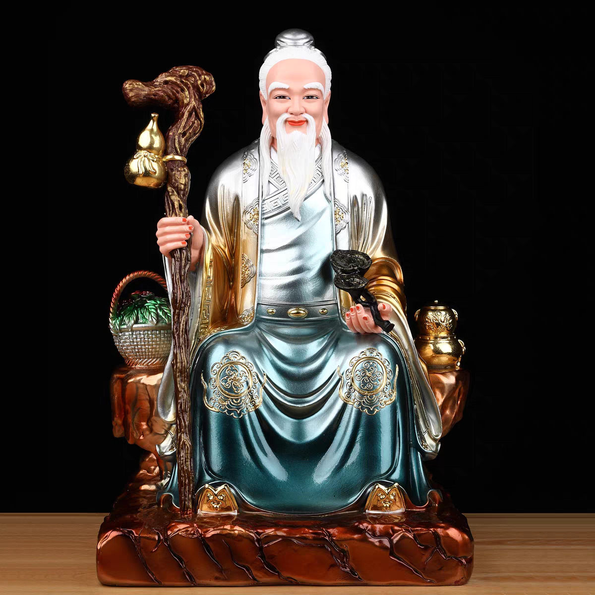 新款药王孙思邈神医华佗扁鹊医圣张仲景财神爷招财摆件2025最新款