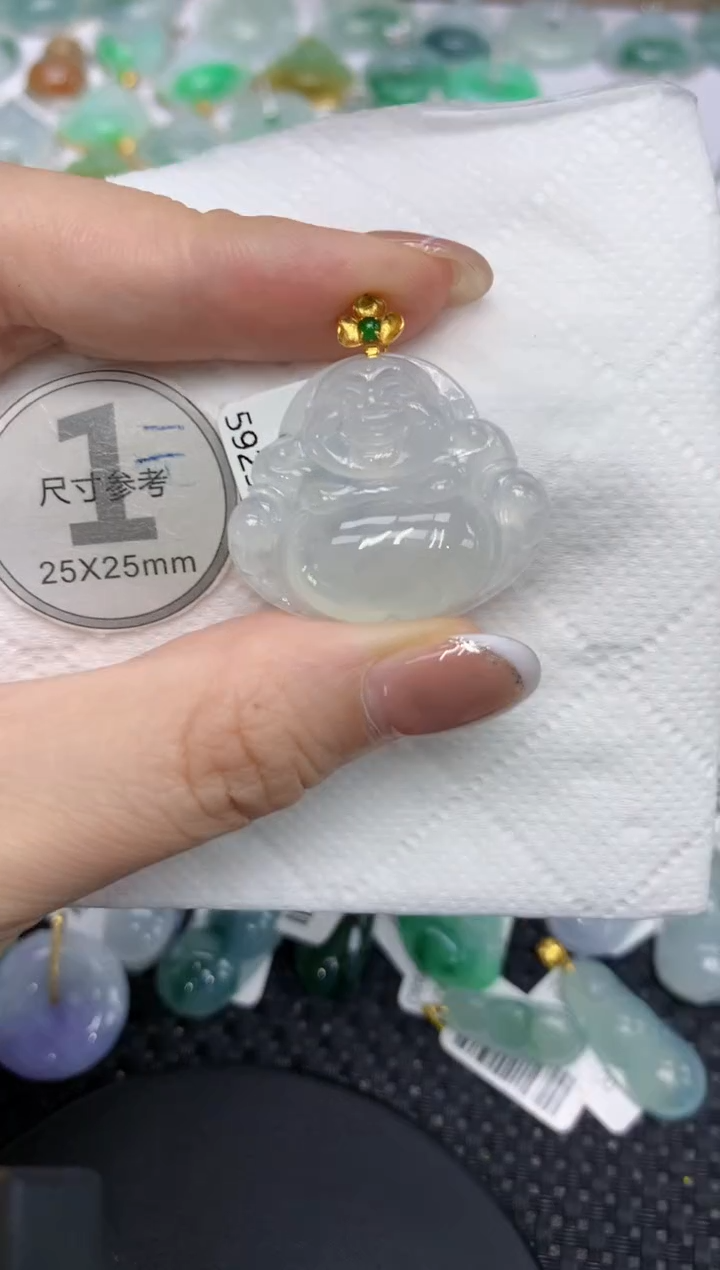 颈饰18K金镶嵌翡翠11111111