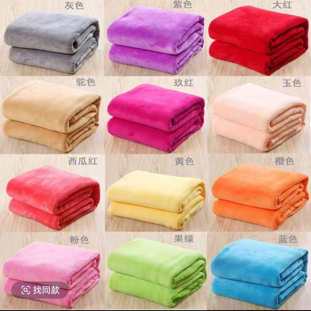 （新店福利）塔芙蓉毛毯亲肤柔软【花型随机发不挑】被套