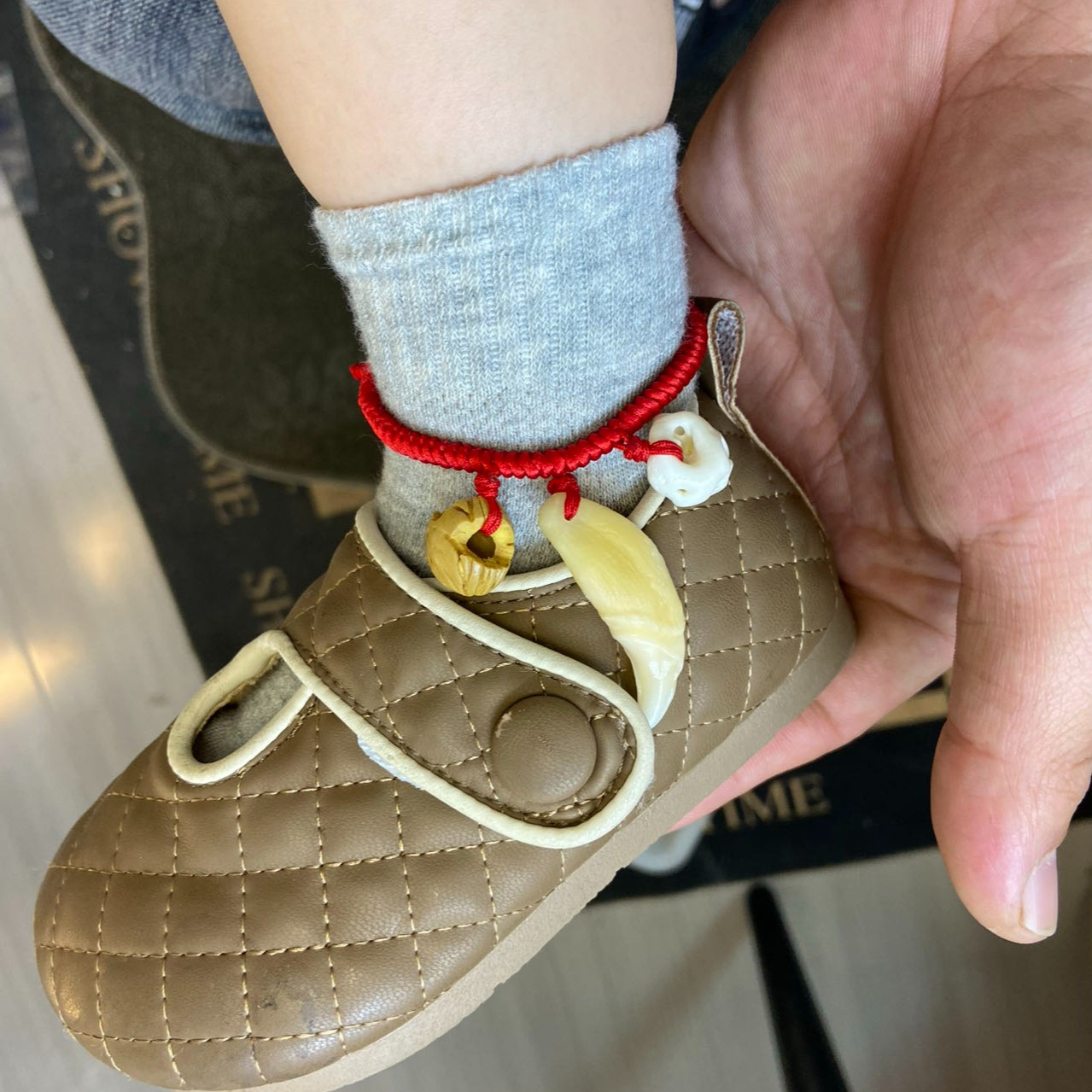 4.0-5.0黑狗牙项链手绳脚绳钥匙扣