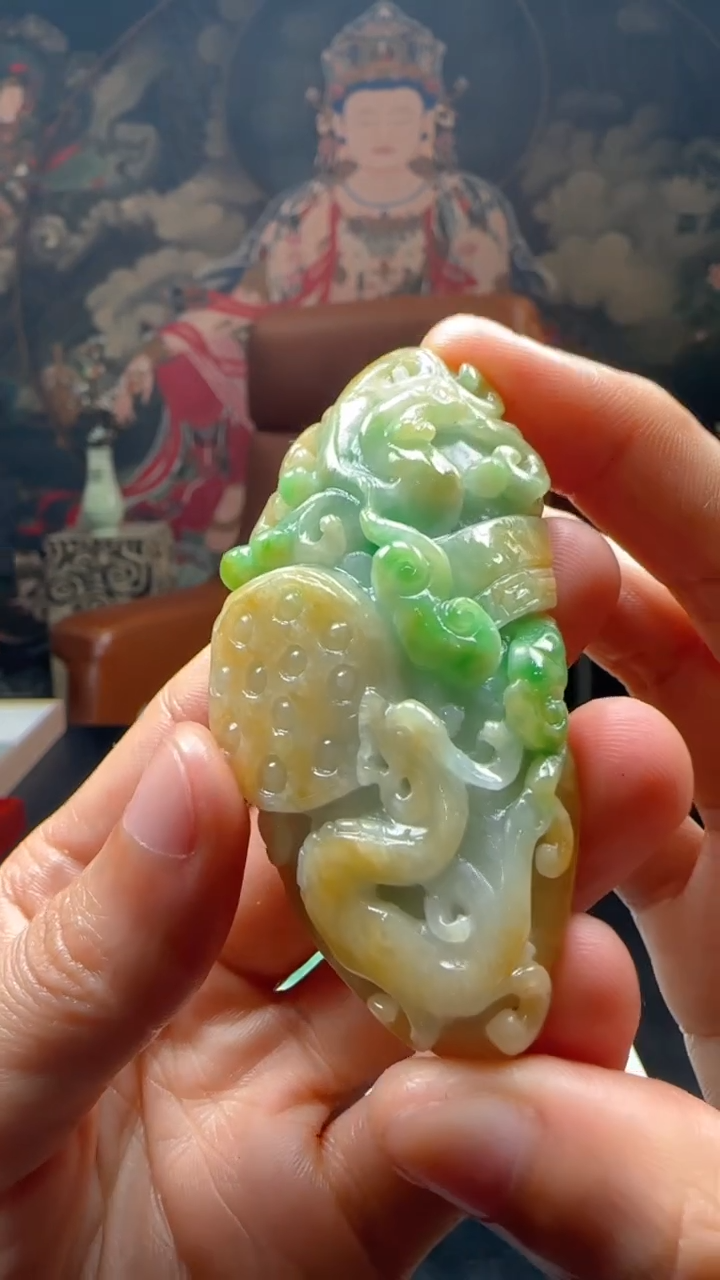 【闪购商品】定制翡翠未镶嵌L-@@QJXC11687