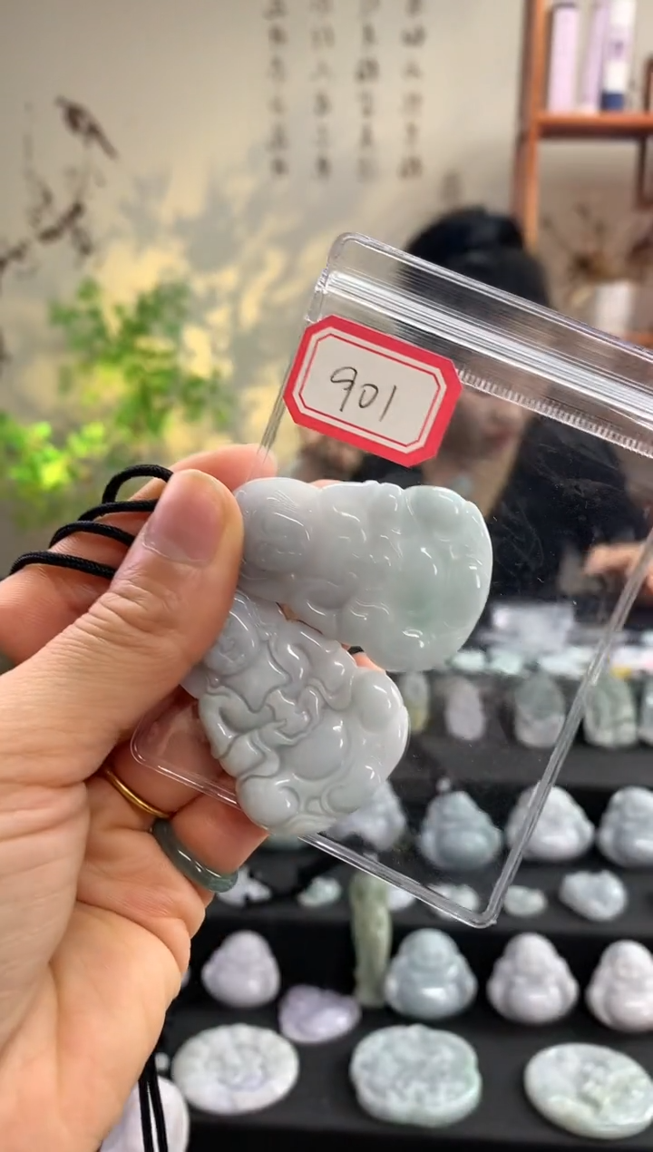 【闪购商品】翡翠颈饰未镶嵌观音901多样性发一件