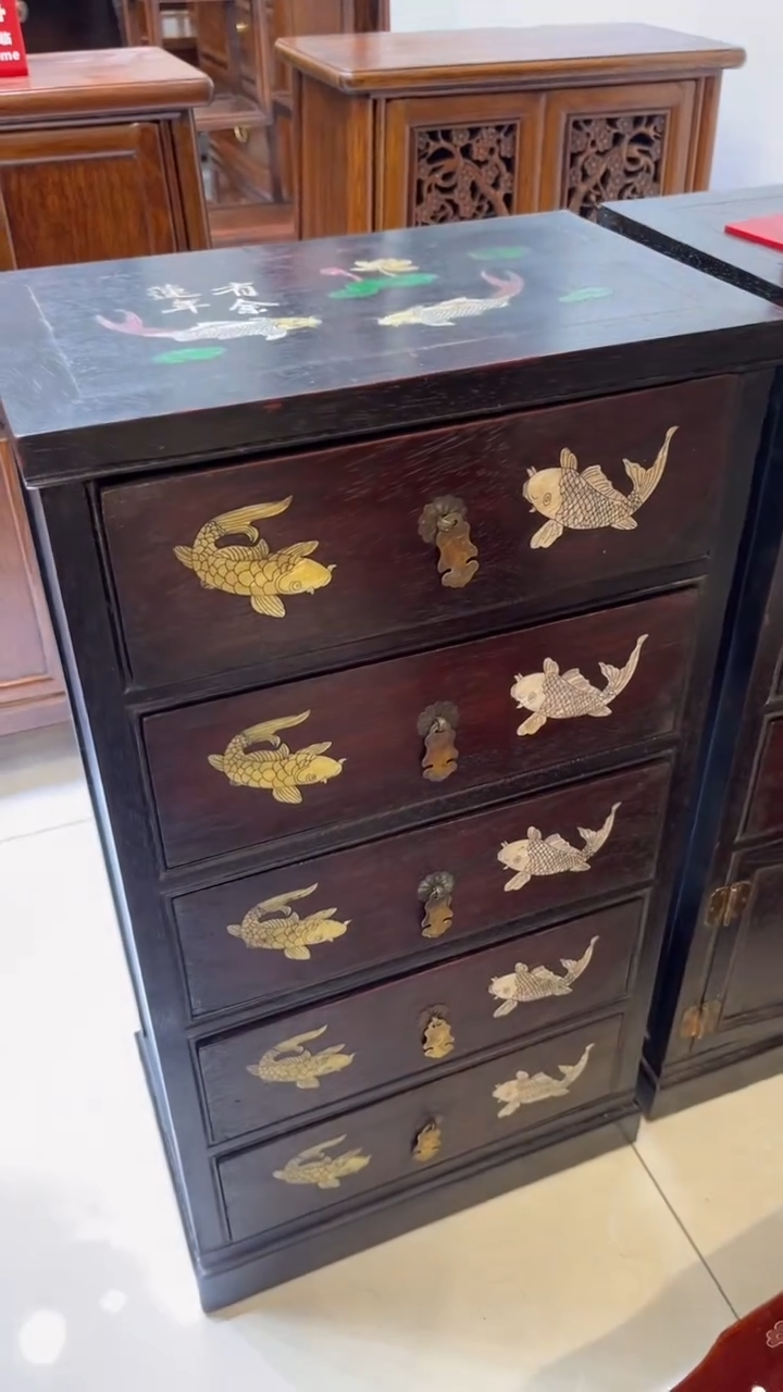 【闪购商品】木连年有余 五斗柜