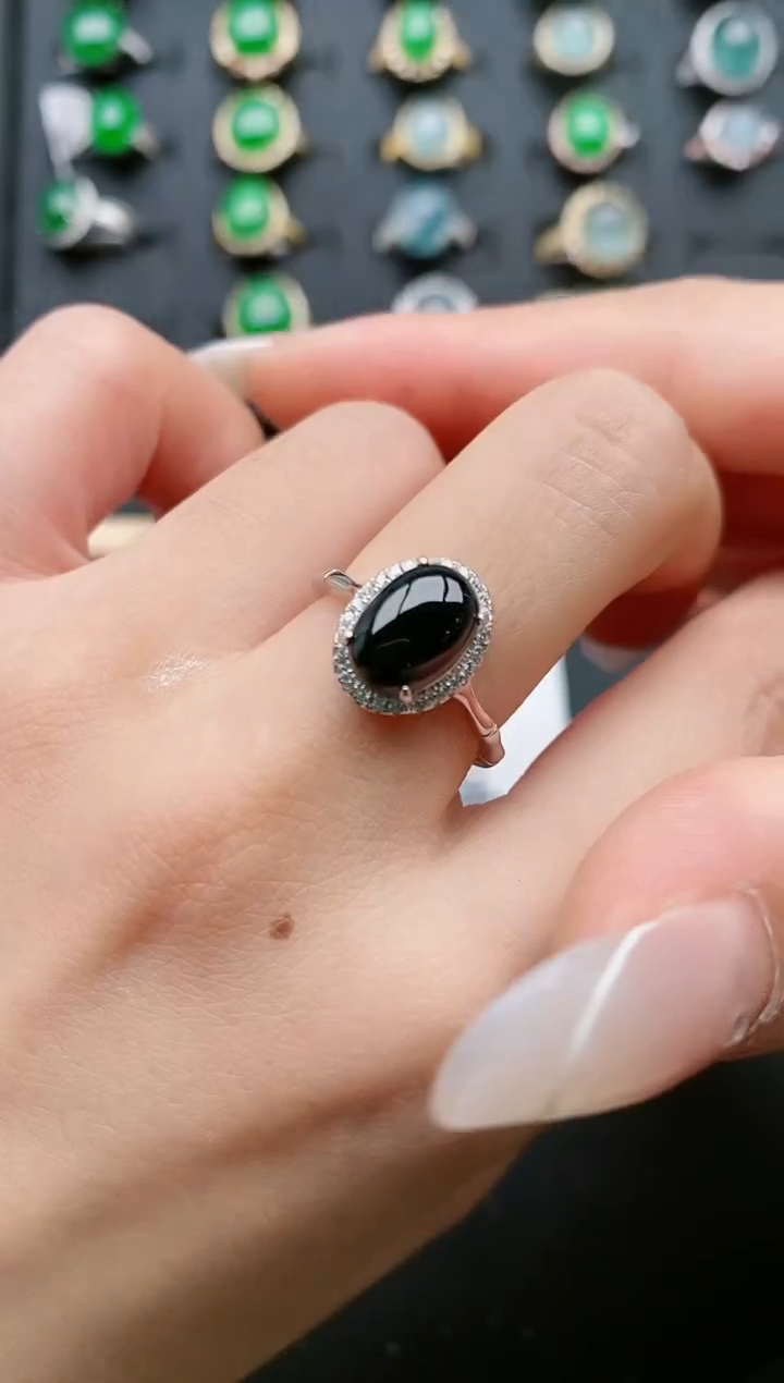 【闪购商品】翡翠戒指银S925镶嵌11111111