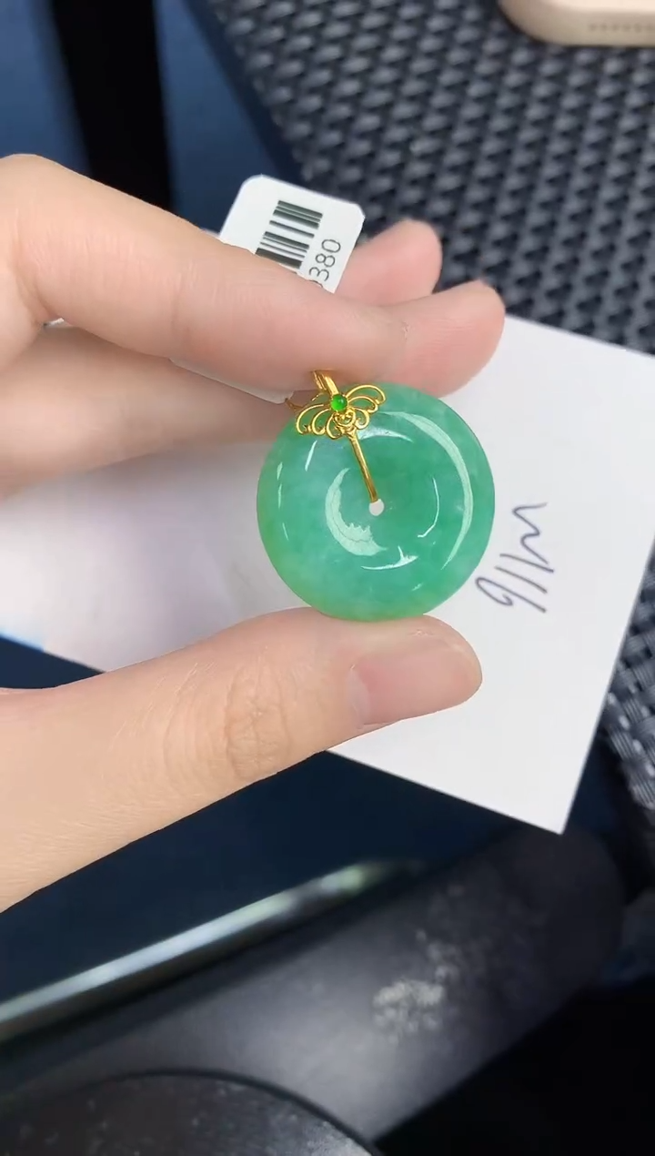 【闪购商品】翡翠颈饰18K金镶嵌000000000