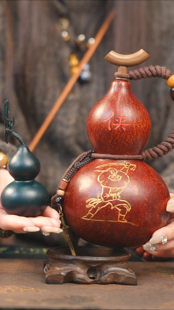 【闪购商品】XH183大漆酒葫芦+小手捻