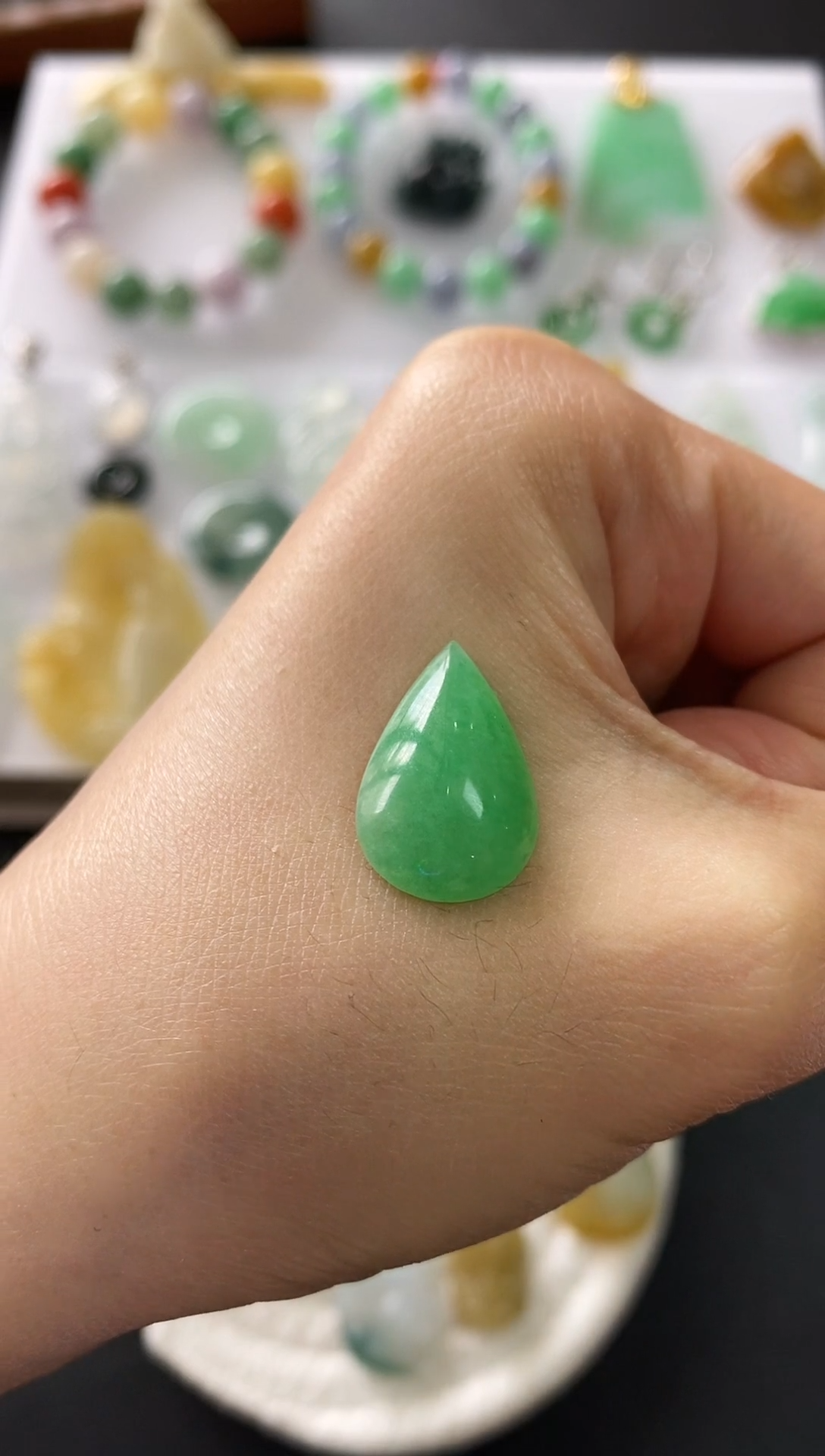 未镶嵌定制翡翠瑞*水滴~