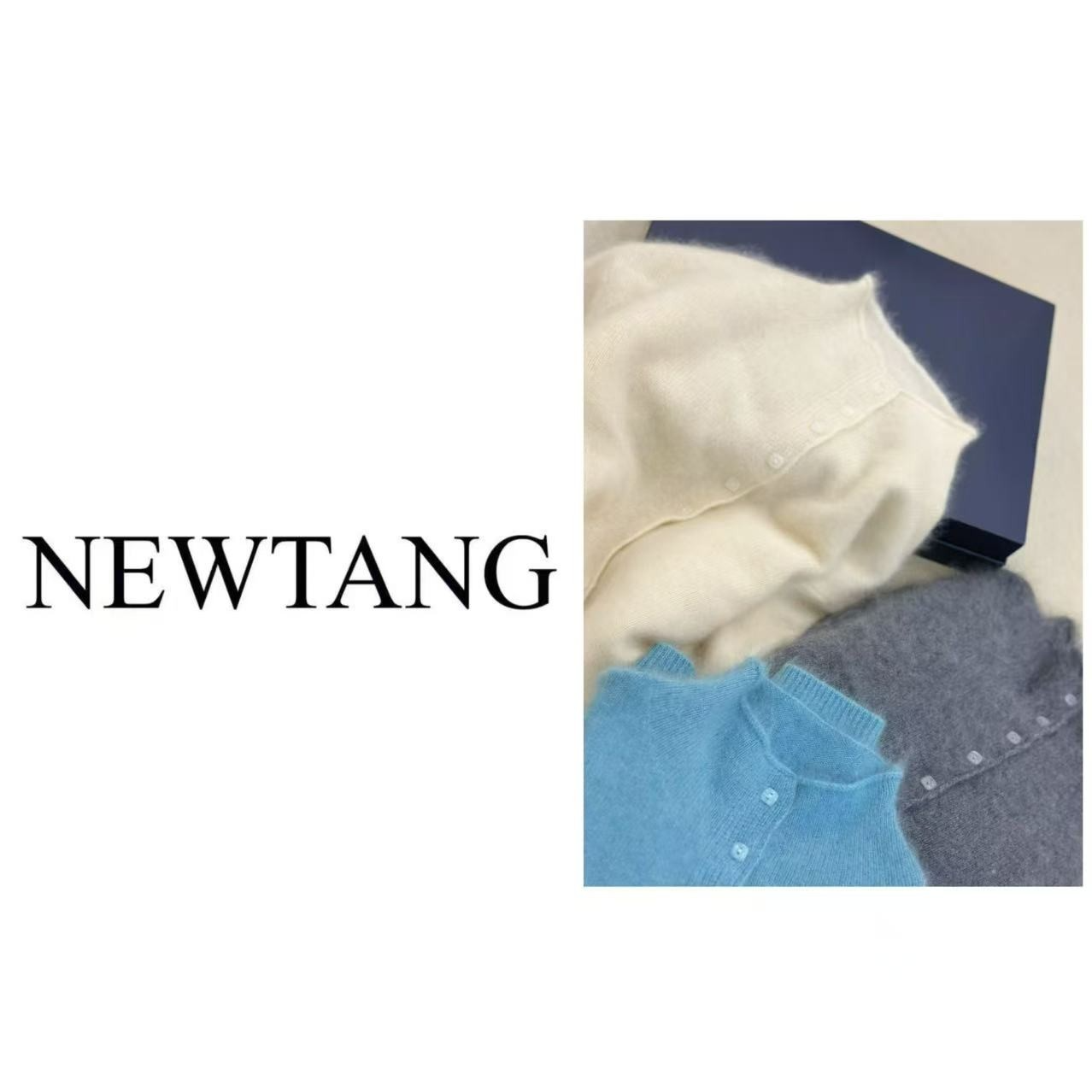 【高货】1156 100%羊毛半高领毛衣外套女高级感长袖软糯针织开衫