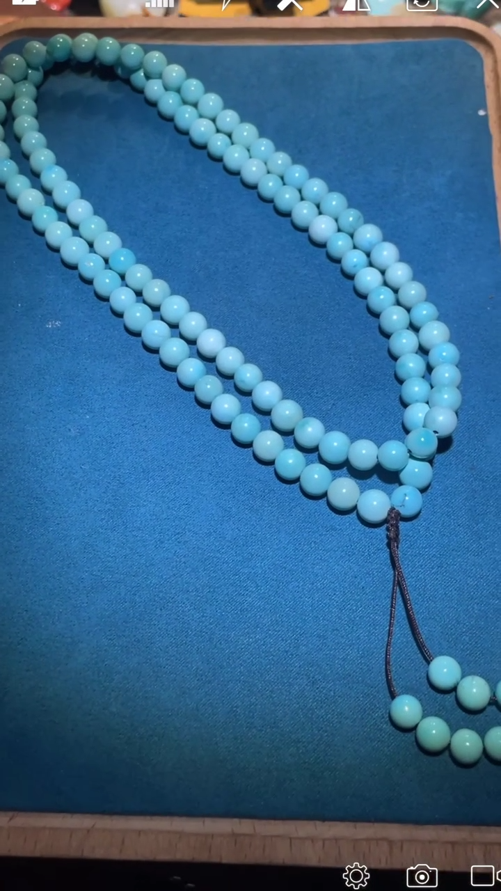 【闪购商品】定制绿松石DQ圆珠珠链卡8