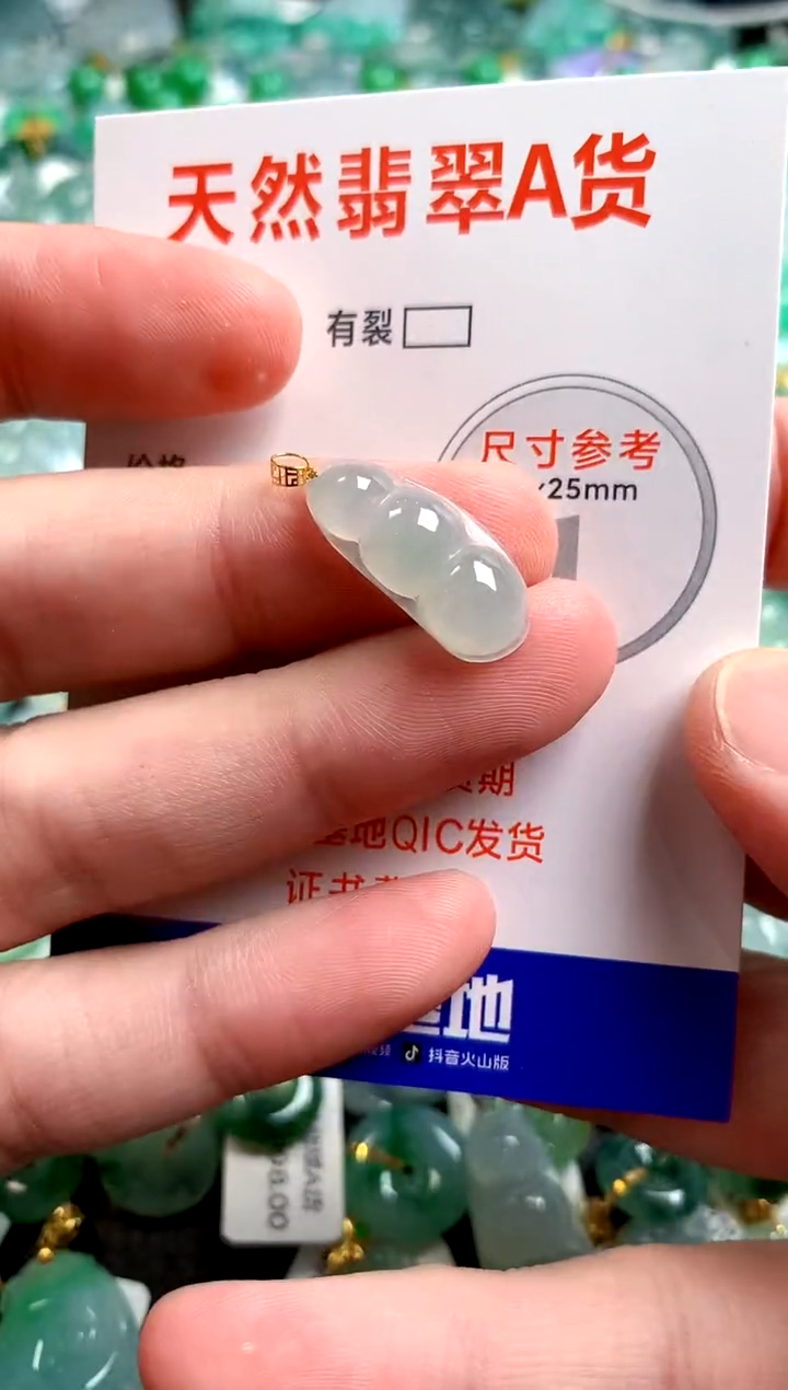 翡翠18K金镶嵌颈饰096708991513003059