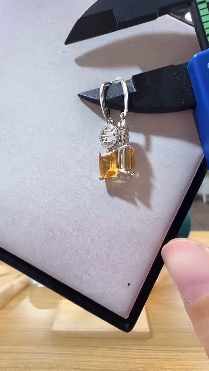 未镶嵌耳钉水晶优0097