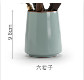 天青汝窑高档六君子【罐身】/可做小花器建水笔筒等