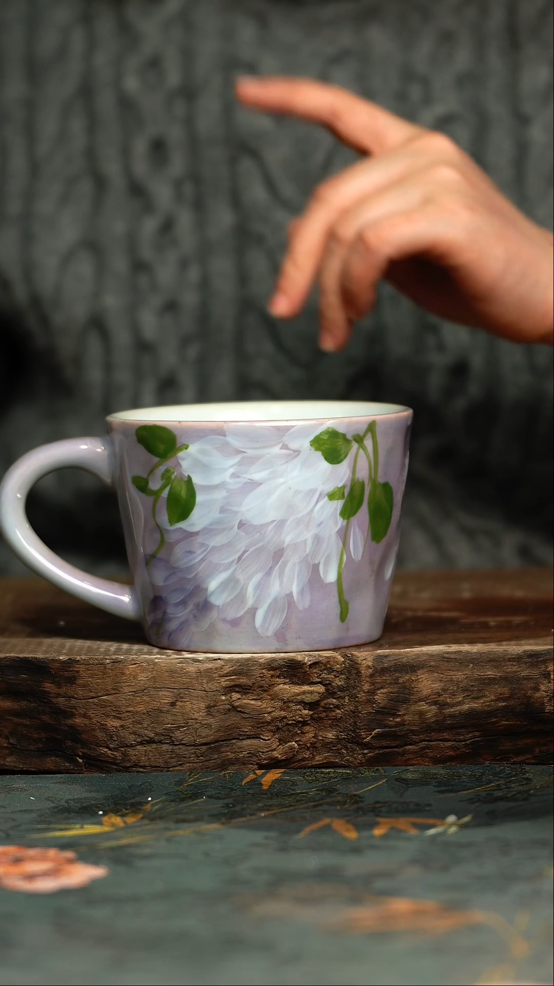 【闪购商品】杯杯釉下彩手工手绘同款陶器