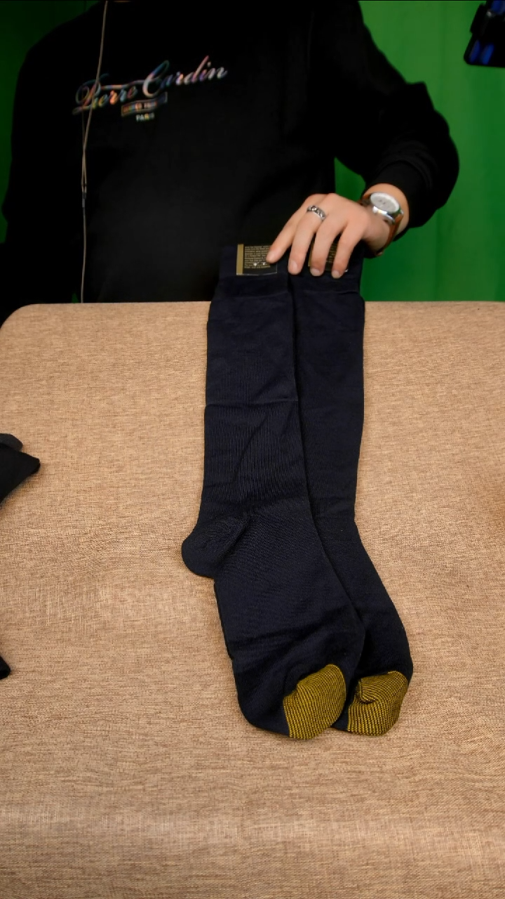 棉纶3双长筒 丝光棉