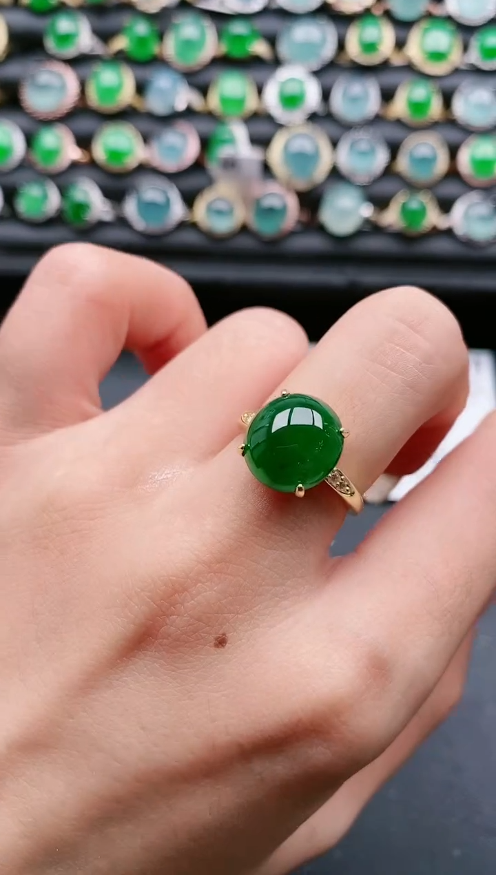 【闪购商品】翡翠戒指银S925镶嵌11111111
