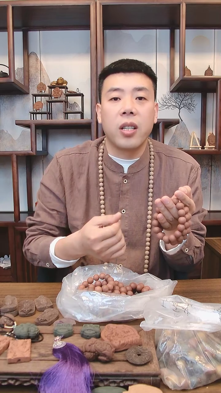 【闪购商品】古法合香 红麝香方手串1.5