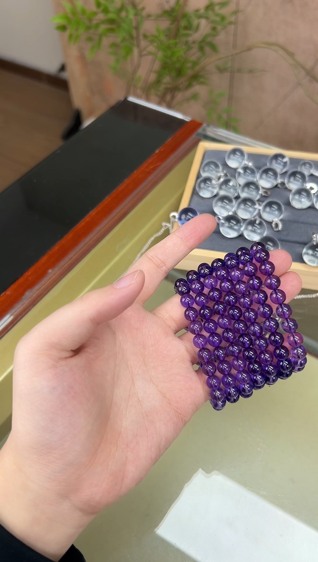 主播推荐乌拉圭紫水8mm