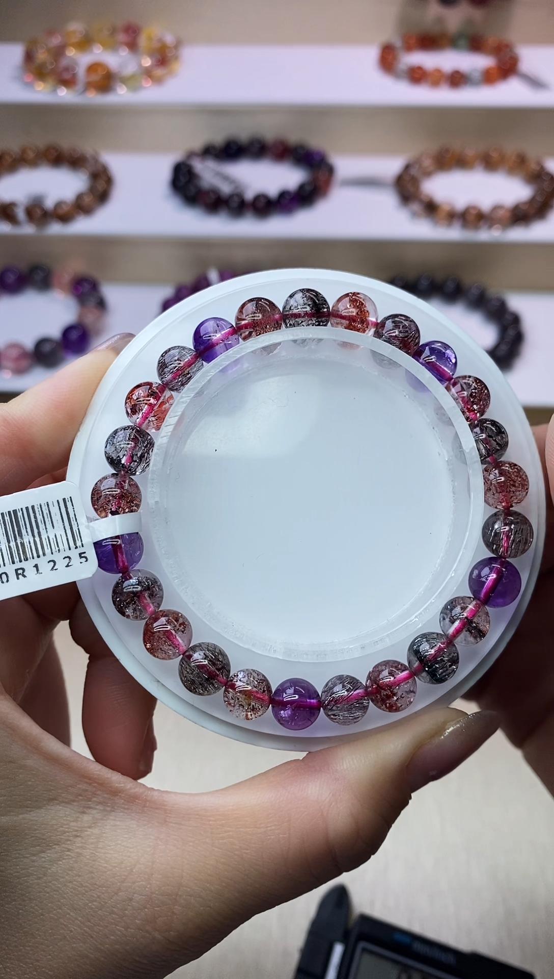 【闪购商品】水晶手链未镶嵌黑加仑超七7m+