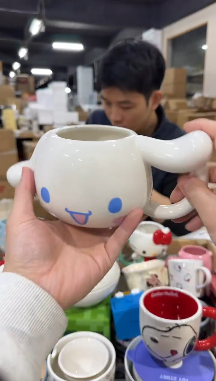 瓷片玉桂狗头杯  