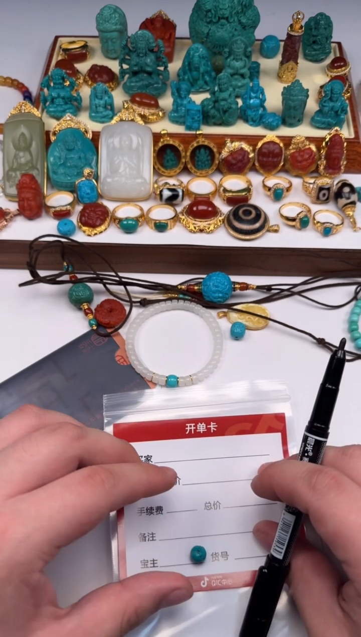 未镶嵌绿松石挂件知*～配饰配饰