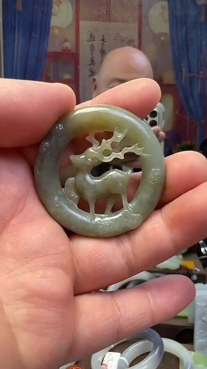 吊坠未镶嵌定制和田玉一路平安