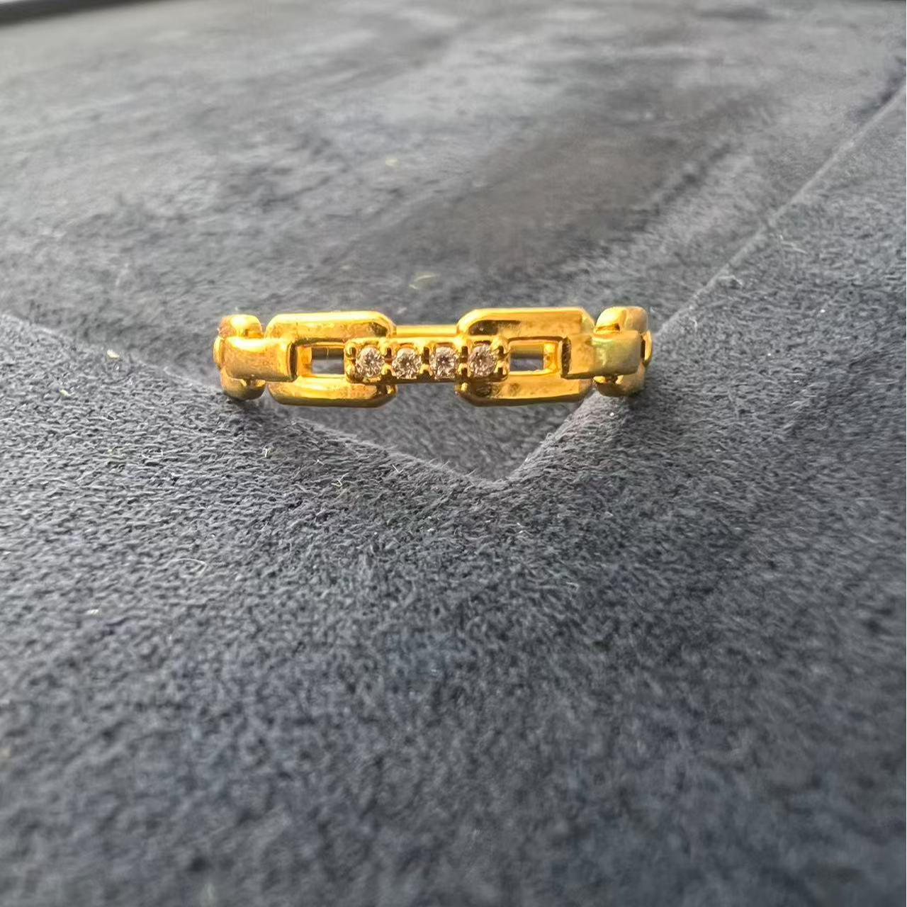 克重0.47 16号 链条6D戒指 足金999