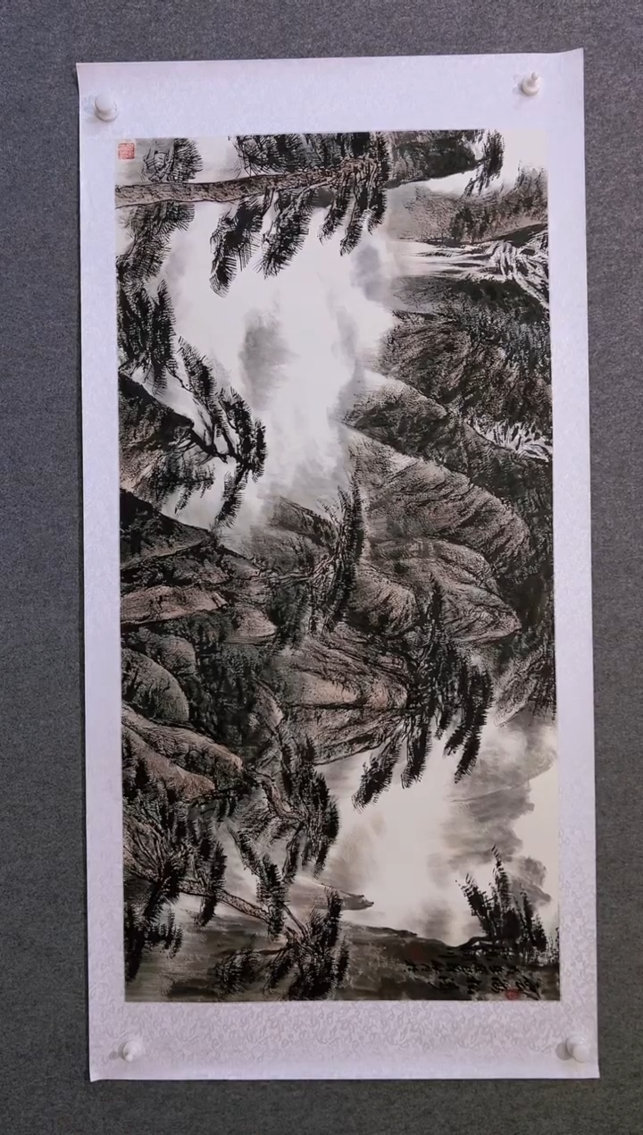 【闪购商品】绘画贺润川-8平尺-国画作品 红