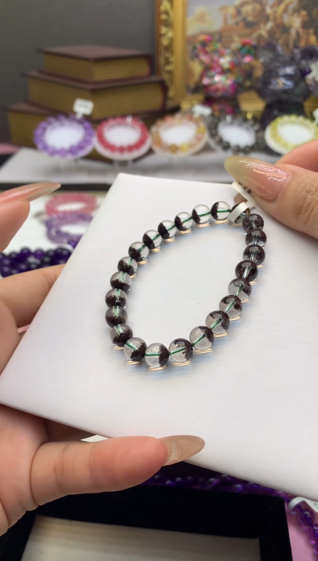 【闪购商品】水晶手串未镶嵌8+红幽灵聚宝盆 以实物为主