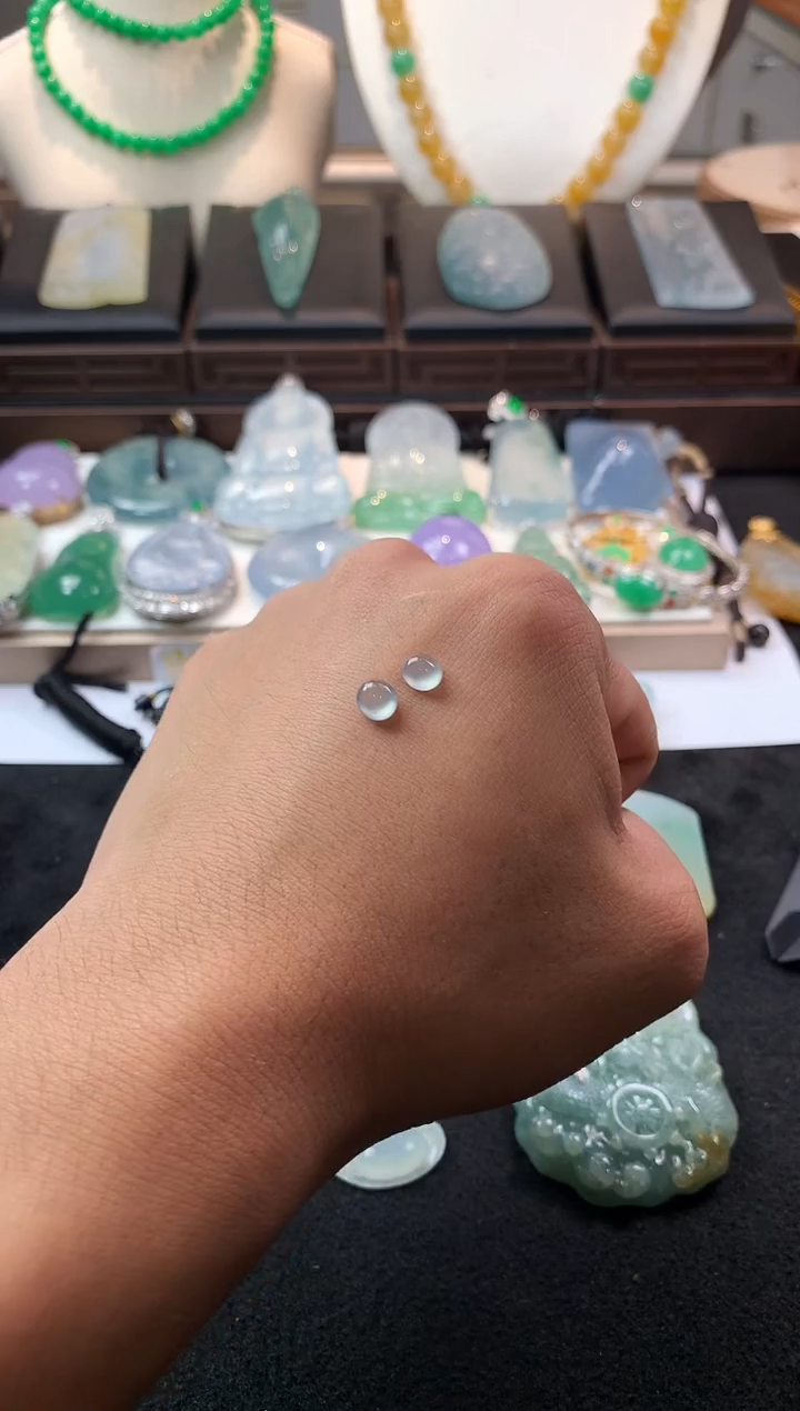 未镶嵌定制翡翠乾*5025毛货不退不换