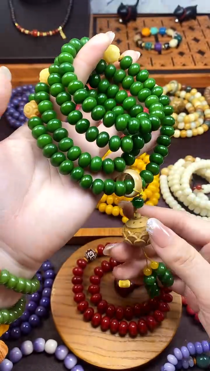 【闪购商品】白玉菩提手串绿菩提108颗香囊跑环