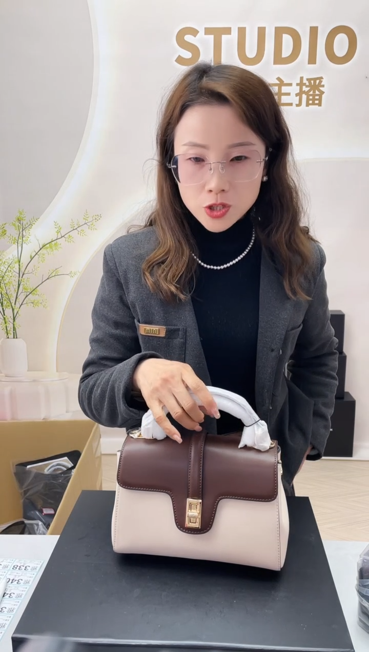 牛皮（革）时尚潮流轻奢风单肩包手提包