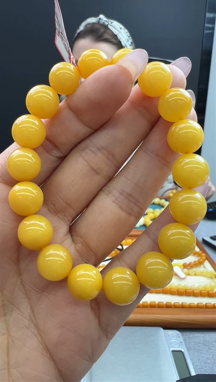 【闪购商品】琥珀手链未镶嵌930秒拍号