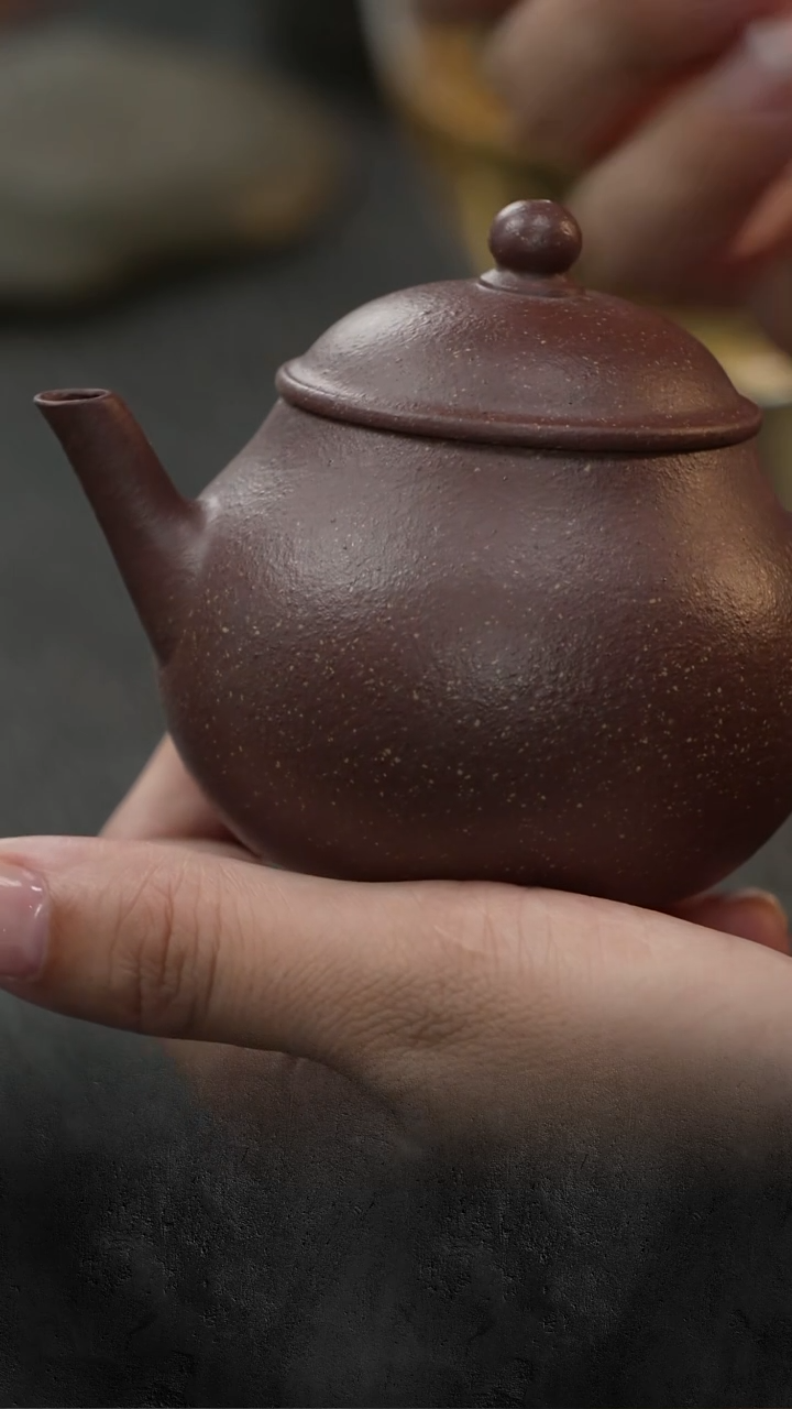茶壶紫砂三更有梦|紫砂壶  福缘壶  桃花泥  100cc