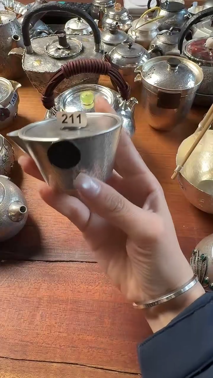 A***C 板娘的茶 纯手工 纯银茶具211