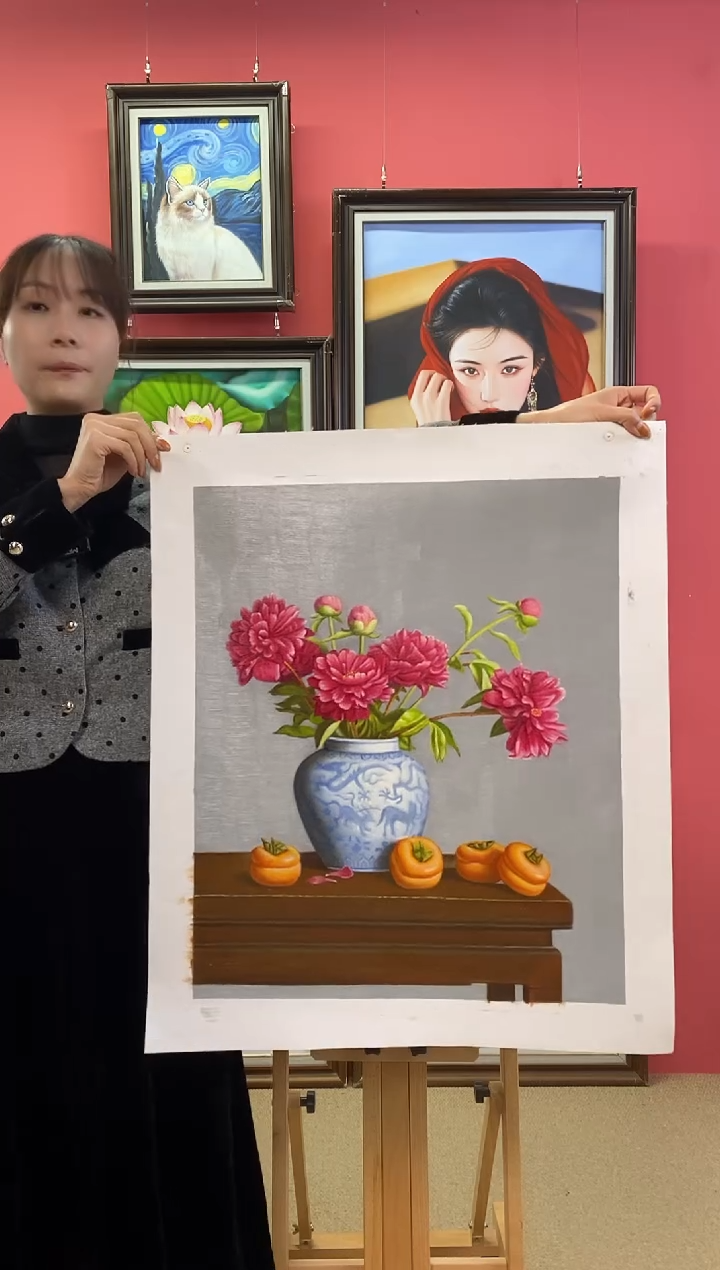 油画给***生 尺寸50*60画芯（不含框）