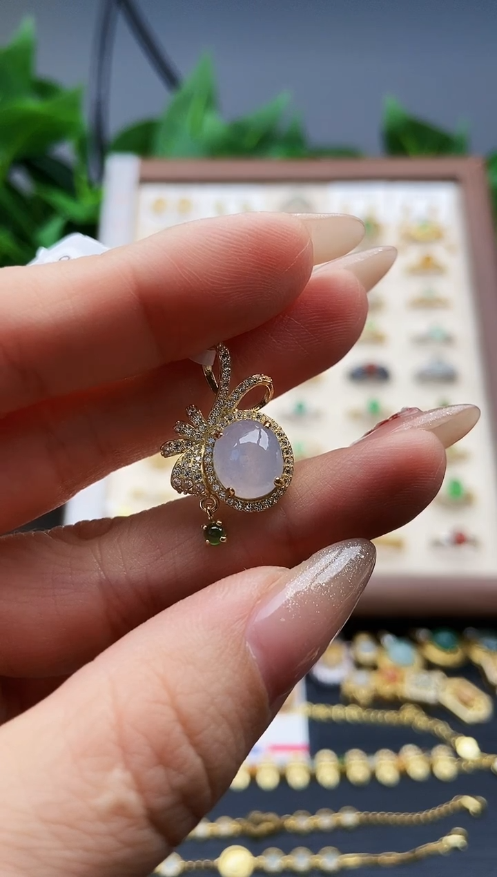 银S925镶嵌戒指翡翠12