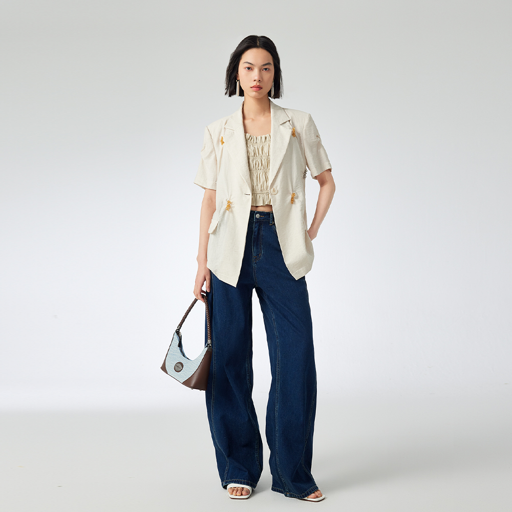 【大梦专属】水晶褶皱西装 2D261609