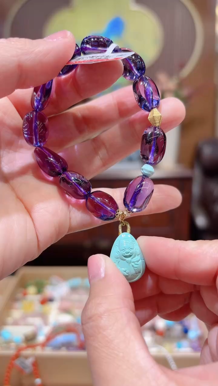 【闪购商品】水晶手串18K金镶嵌设计款手串