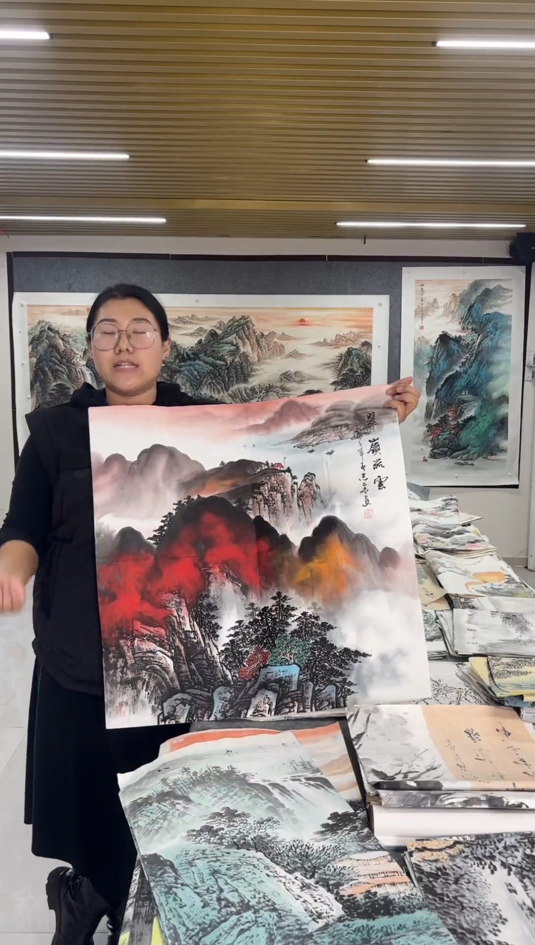 国画丹青专属福利-泼墨翠岭