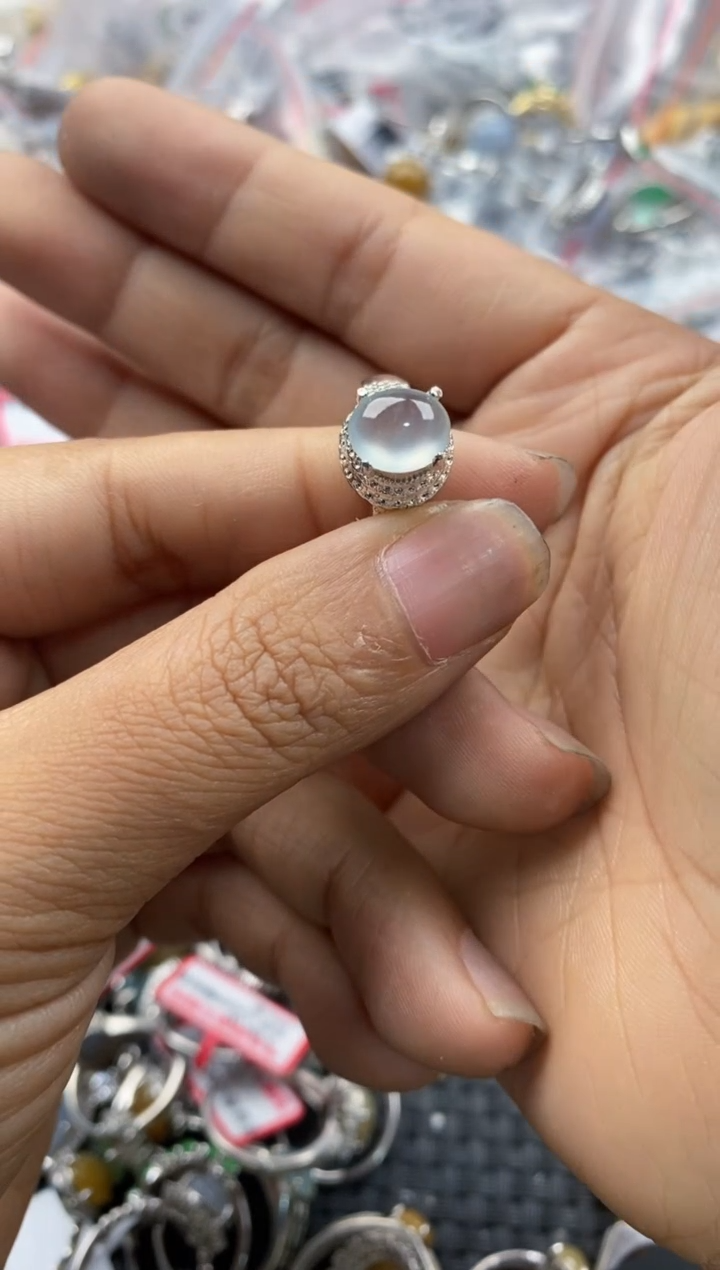 未镶嵌戒指翡翠555---5