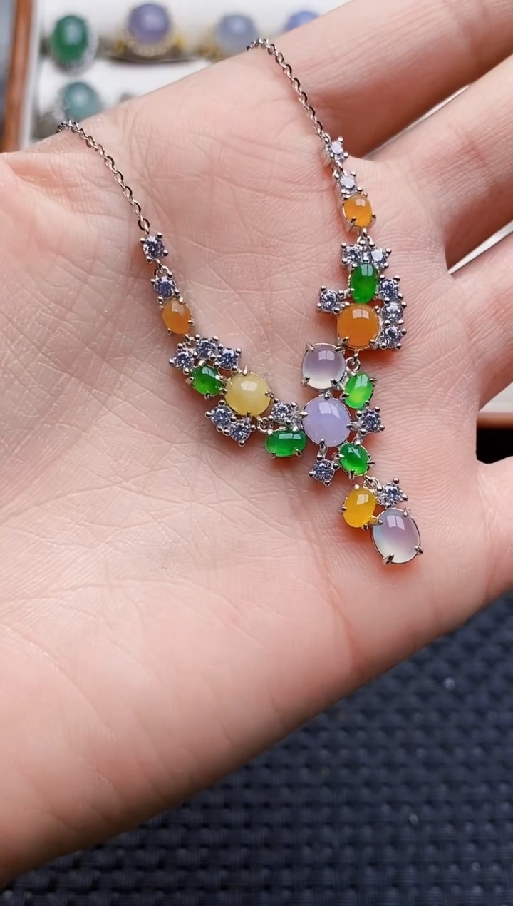 银S925镶嵌戒指翡翠2557